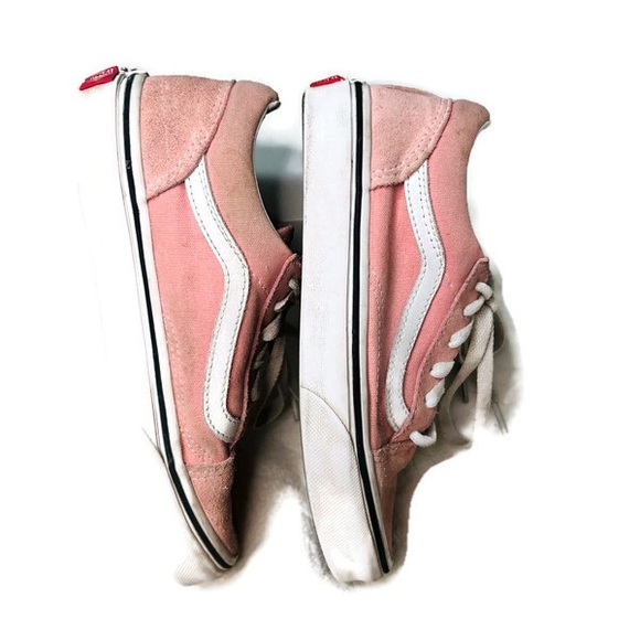 Vans Kids Old Skool Shoe Pink Size 2 Kids - Picture 4 of 6